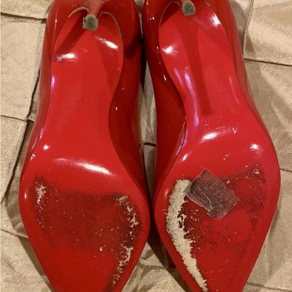 CHRISTIAN LOUBOUTIN fabulous red patent leather stiletto, excellent condition - Picture 10 of 16